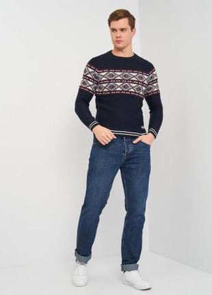 Чоловічий светр з орнаментом c&a німеччина розмір s