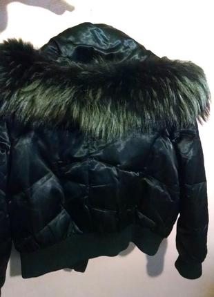 Куртка-пуховик с натуральным мехом1 фото
