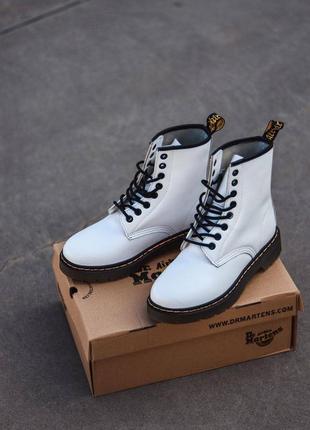 Жіночі ботінки dr.martens 1460 white женские ботинки мартинсы4 фото