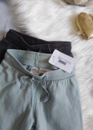 Комплект котоновые штаны джогеры для ребенка h&m4 фото