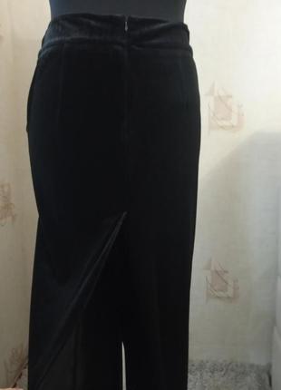 Длинная юбка, велюр, секси, next5 фото