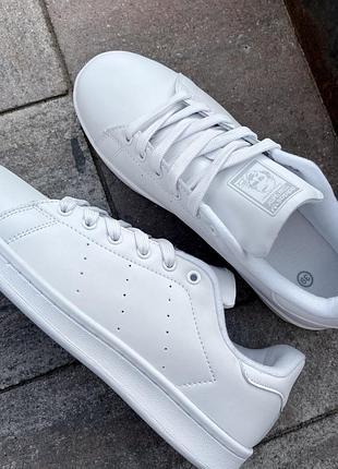 Чоловічі кросівки adidas stan smith white (silver  мужские кроссовки адидас