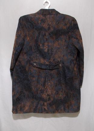 Пальто демі текстурне з візерунком (денім-замша) 'ulla popken' 52-54р3 фото