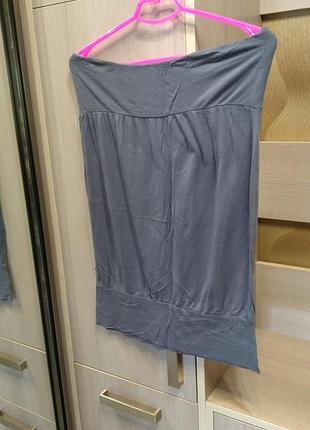 Платье бюстье серое 3