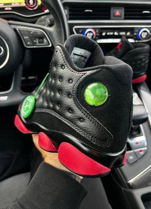 🍁➕nike air jordan 13 retro dirty bred➕🍁кросівки чоловічі найк джордан 13 чорні, кросівки джордани чорні, кросовки мужские найк джордан 13 чёрные4 фото