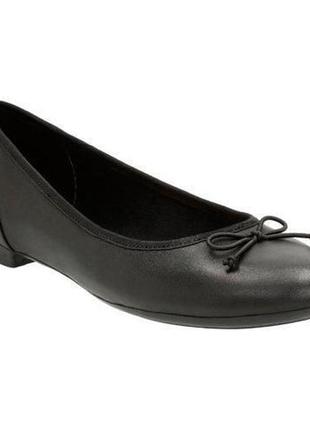 Шкіряні туфлі-балетки