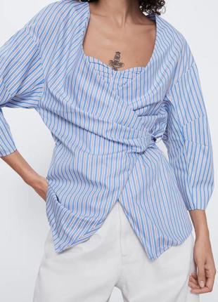 Zara сорочка на запах