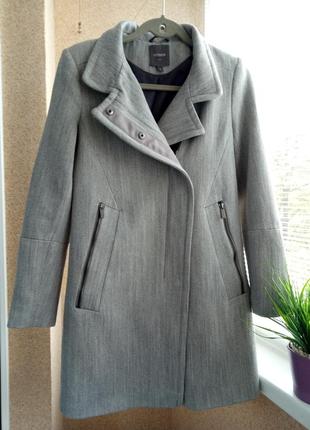 Модное качественное осеннее пальто с содержанием шерсти