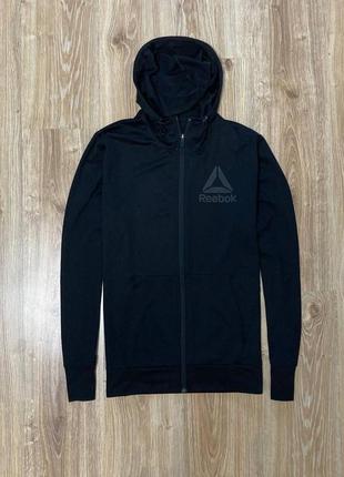 Reebok training essentials full zip hoodie hotsell