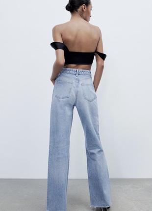 Джинсы wide-leg jeans3 фото