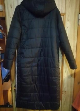 Стильная длинная куртка пальто батал оверсайз 48-52 р2 фото