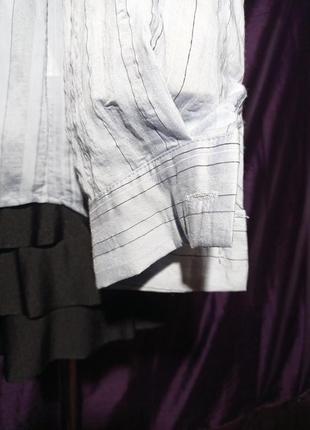 Сорочка жіноча у тонку смужку премім бренду4 фото