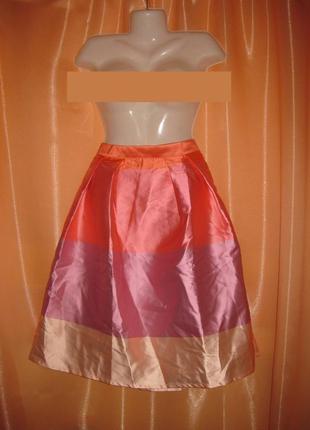 Шикарная объемная разноцветная нарядная юбка l chicwish км1204