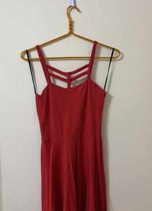 Платье, красное1 фото