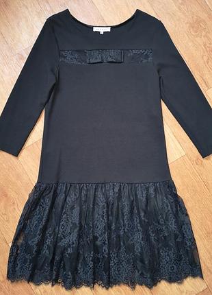 Трикотажне плаття з гіпюром sandro paris