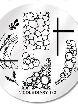 Пластина для стемпінга від nicole diary