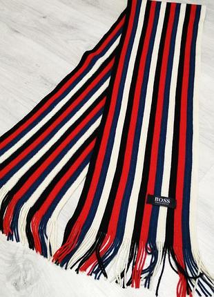 Стильный шарф в полоску. шарф у смужку