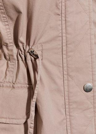 Демисезонная женская куртка-парка hurley новая, пудра6 фото