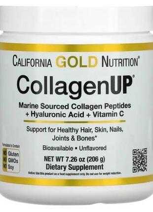 Морський коллаген з гіалуроновою кислотою і вітаміном california gold nutriion collagenup