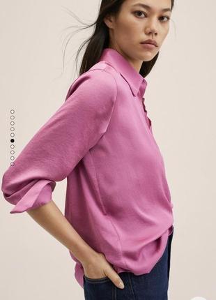 Блуза сатинова манго