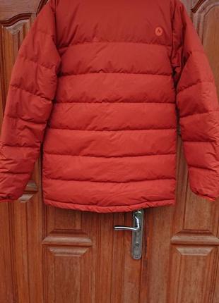 Брендовая фирменная зимняя куртка натуральный пуховик marmot пух 700,оригинал из сша, размер s-m.3 фото