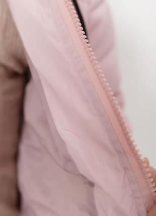 Куртка женская демисезонная цвет пудровый4 фото