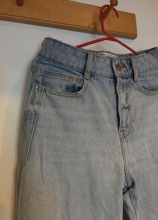Джинси zara джинсы штаны брюки клеш кльош мом джинси6 фото