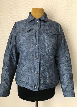 Классная стильная демисезонная куртка под джинс от betty barclay, разм ер 40, укр 46-48
