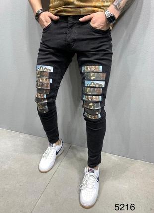 Круті стильні джинси чорні2 фото