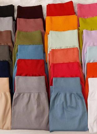 Безшовні лосини жіночі спортивні 33 кольору мікрофібра9 фото