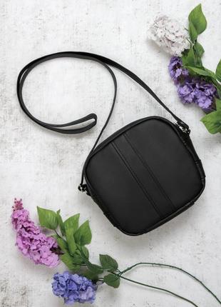 Жіноча трендова сумка кроссбоді бренду sambag - bale чорна1 фото