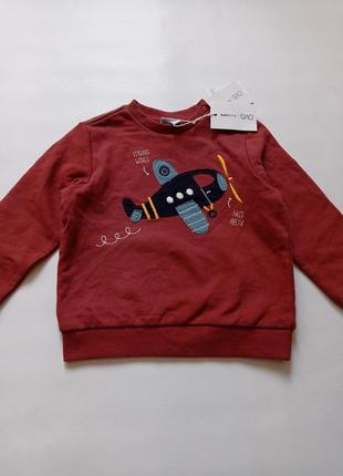 Ovs. италия. свитшот двунитка на 1,5-2 года мальчику.