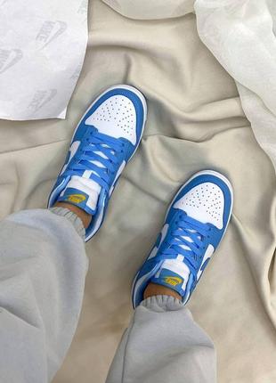 Жіночі кросівки nike dunk low university blue / smb5 фото