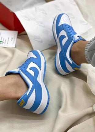 Жіночі кросівки nike dunk low university blue8 фото