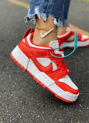 Жіночі кросівки nike dunk disrupt red white