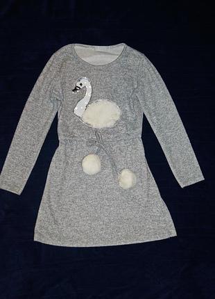 Красивое утепленное платье sweet valeria. размер 140