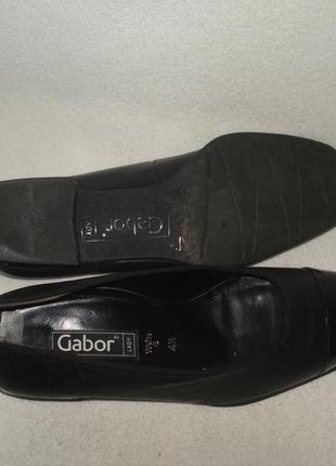 37-37,5 р./24 см.фирменные классические кожаные туфли gabor3 фото