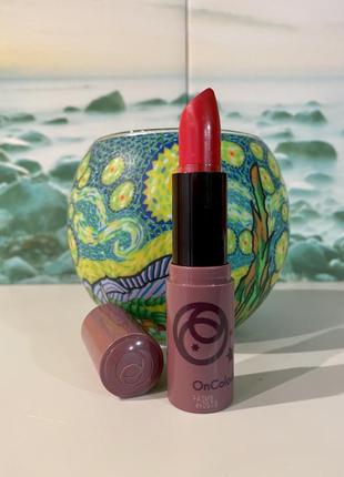 Матовая 💄красная губная помада oriflame oncolour matte lipstick красный бархат red velvet1 фото