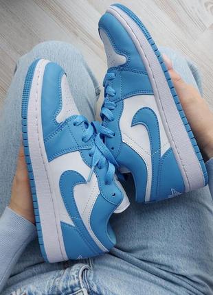 Nike air jordan low blue жіночі кросівки найк джордан блакитні демі кроссовки демисезон голубые скидка распродажа знижка