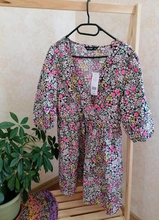 Чудова сукня у квітковий принт від f&f, l-xl
