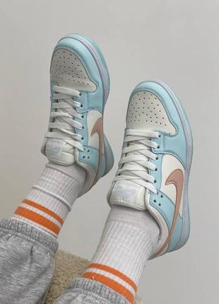 Жіночі кросівки nike sb dunk blue pink