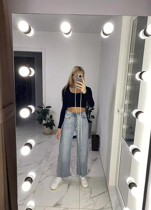 Прямі джинси h&m,