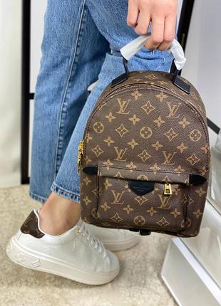 Рюкзак для коричневый канва брендовый в стиле луи витон louis vuitton4 фото