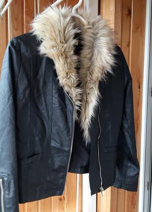 Детская куртка эко кожа подростковая демисезон косуха 3