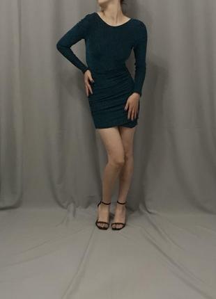 Люрексна сукня з відкритою спиною