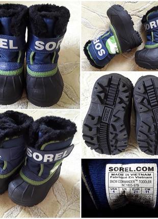 Канадські сноубутси,чобітки на манюню sorel, 21р.