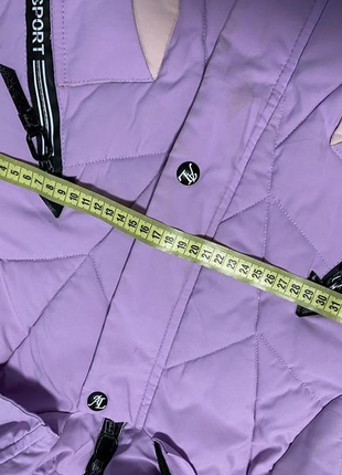 Бузкова подовжена куртка для дівчинки 6