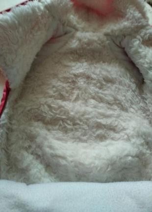 Милашный зимний комбинезон/мешок/кокон для малышки девочки, р.687 фото