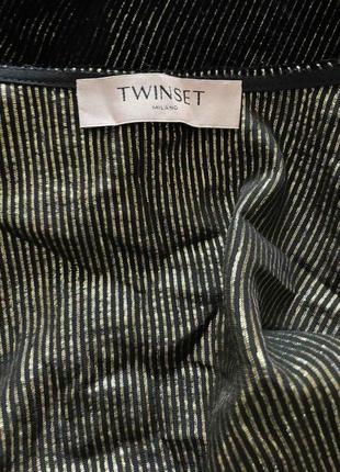 Вечірня вельветова сукня халат на запах twinset6 фото