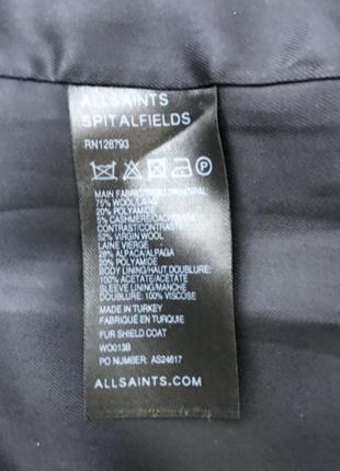 Невероятнейшее пальто allsaints fur shield coat оригинал9 фото